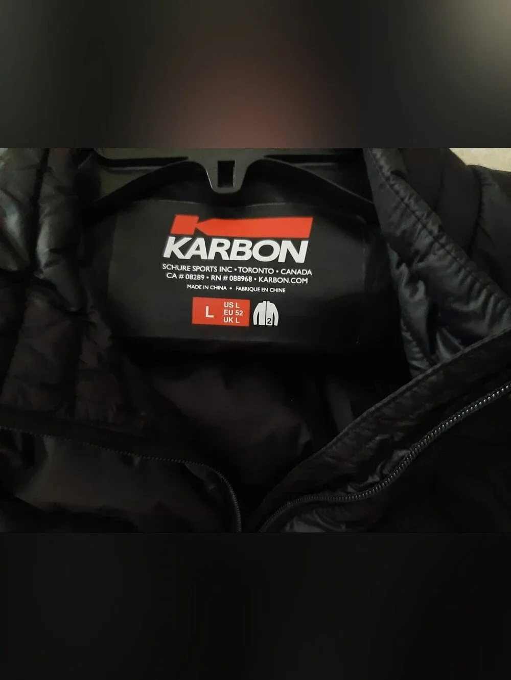 Karbon Puffer Men’s Black Quilted Insulated Jacket